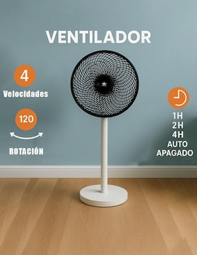 Ventilador de piso Cityluz con control remoto 4 velocidades