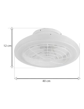Ventilador de techo Cityluz con control remoto 4 velocidades