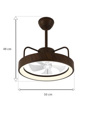 Ventilador de techo Cityluz con control remoto 4 velocidades