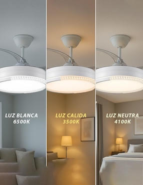 Ventilador de techo Cityluz con control remoto 6 velocidades