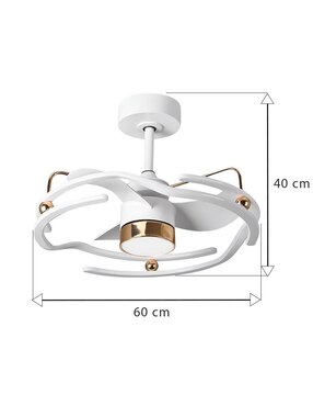 Ventilador de techo Cityluz con control remoto 5 velocidades