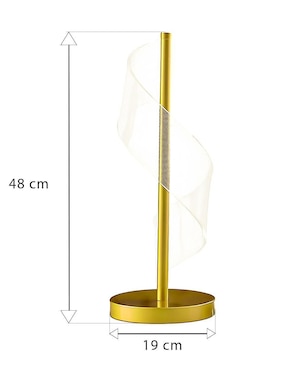 Lámpara de mesa LED Cityluz espiral
