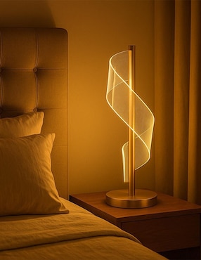 Lámpara de mesa LED Cityluz espiral