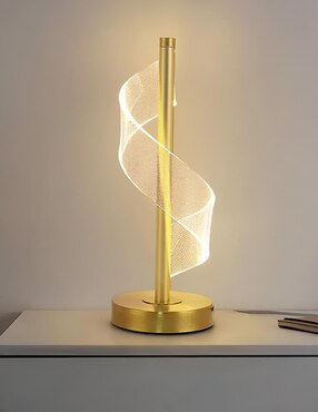 Lámpara de mesa LED Cityluz espiral