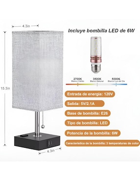 Lámpara de escritorio Xtellar led