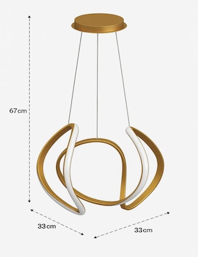Lámpara colgante LED Cityluz
