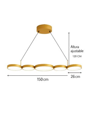 Lámpara colgante Cityluz led Premium