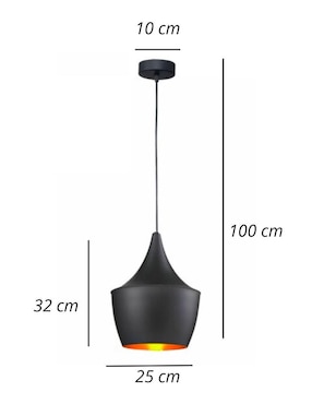 Lámpara colgante LED Iluminacion Luz Vic 1 pieza