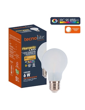 Foco LED Tecnolite 6 W de consumo 60 W de iluminación 720 lm lúmenes