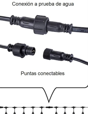 Serie LED D´gala Iluminación guirnalda de luces gir-s14 con 15 focos