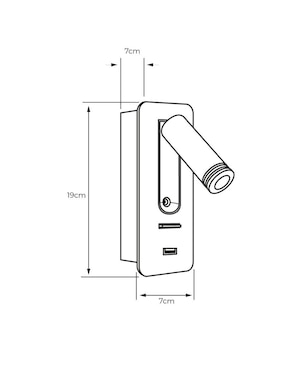 Árbotante Tecnolite led Lectio