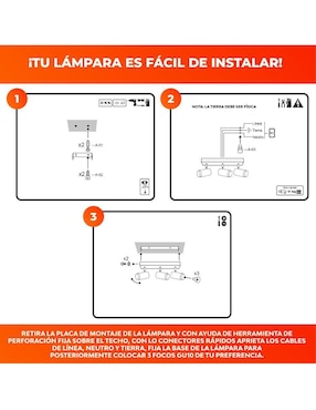 Plafón Tecnolite Libra Linea