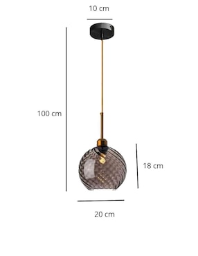 Lámpara colgante led Iluminacion Luz Vic 1 pieza