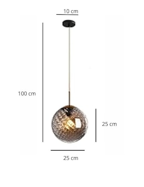 Lámpara colgante led Iluminacion Luz Vic 1 pieza