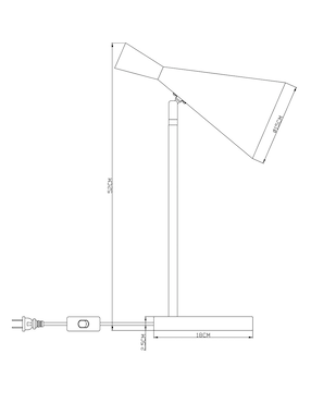 Lampara mesa Haus led