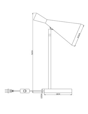 Lampara mesa Haus led