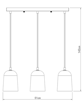 Lámpara colgante Haus led Cope