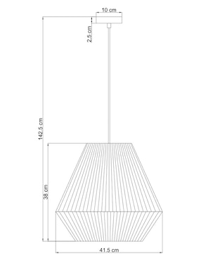 Lámpara colgante Haus led Giling