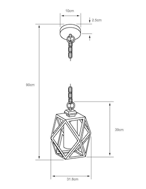 Lámpara colgante Tecnolite Alter II