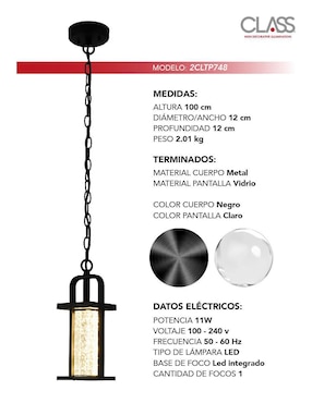 Lámpara colgante LED Class