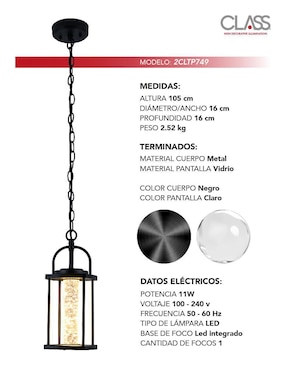 Lámpara colgante LED Class