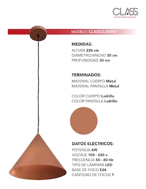 Lámpara colgante LED Class