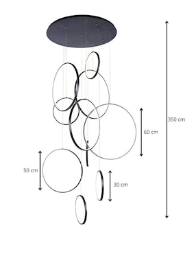 Lámpara colgante Laiting led