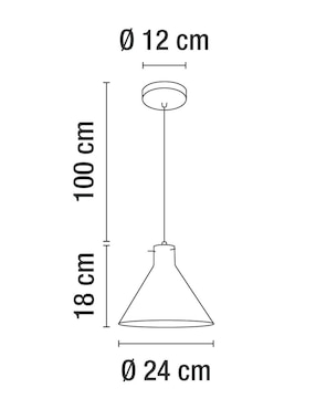 Lámpara colgante incandescente y LED Calux