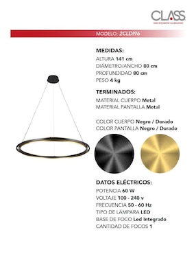 Lámpara colgante LED Class