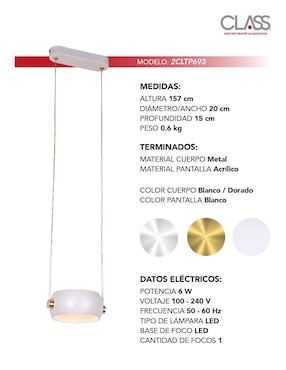 Lámpara colgante LED Class