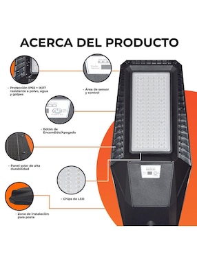 Lámpara solar LED Tecnolite Amansi I