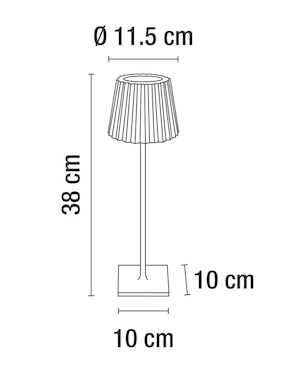 Lámpara de mesa LED Calux