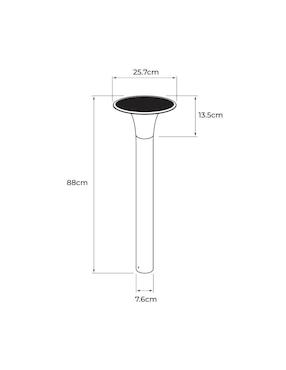 Lámpara solar LED Tecnolite Sonne II 1 pieza