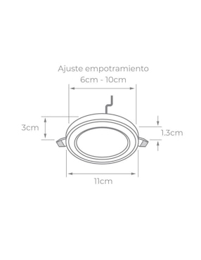 Lámpara de techo LED Tecnolite Ainala I 1 pieza