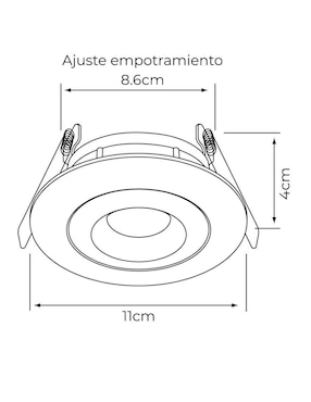 Lámpara de techo Tecnolite sin luz Elisium I