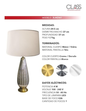 Lámpara de mesa LED Class