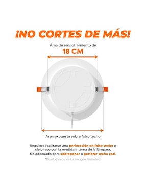 Lámpara de techo Tecnolite led Pm Bucaramanga Viii