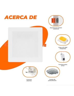 Lámpara de techo LED Tecnolite Pm Brighton VIII 1 pieza
