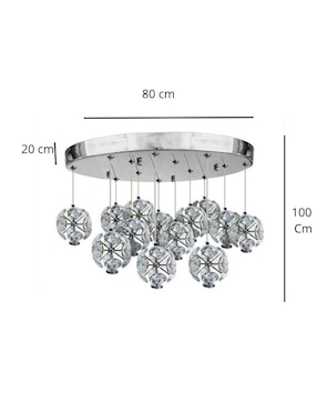 Lampara colgante led Iluminacion Luz Vic