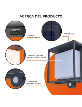 Arbotante LED Tecnolite Ofelia