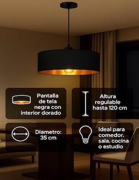 Lampara colgante incandescente y led Cityluz Dalila