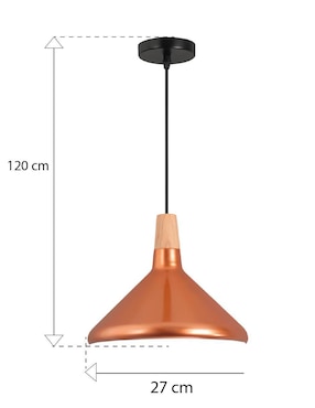 Lámpara colgante Cityluz incandescente y led Enzo