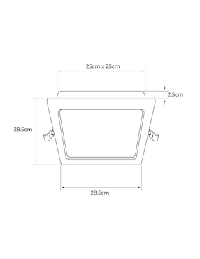 Plafón led Tecnolite pm brighton IX