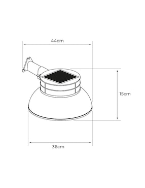 Arbotante led Tecnolite Baek 1 pieza