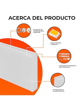 Lámpara colgante Tecnolite led Domba