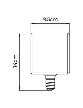 Foco vintage Tecnolite 6 w de consumo 25 w de iluminación 300 lúmenes
