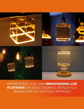 Foco vintage Tecnolite 6 w de consumo 25 w de iluminación 300 lúmenes