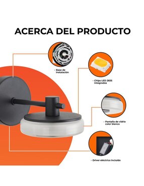 Arbotante led Tecnolite Disque I