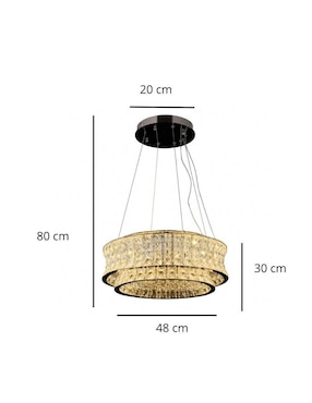 Lampara colgante led Iluminacion Luz Vic