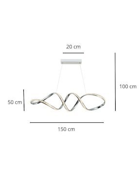 Lampara colgante led Iluminacion Luz Vic